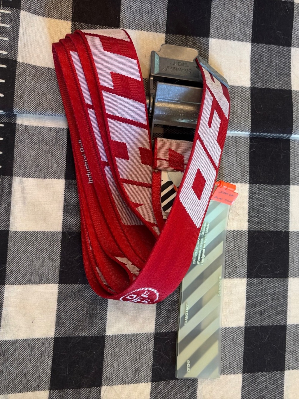 Off-White Red Utility Belt